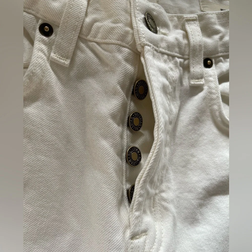 NILI LOTAN Juliet Cream wash button fly jeans - Picture 3 of 8